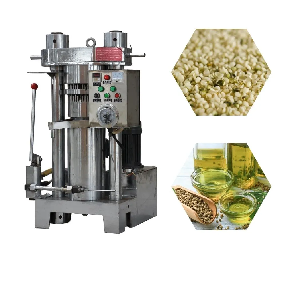 Cold pressed hemp oil machine