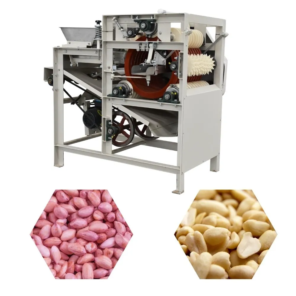 Wet peanut peeling machine