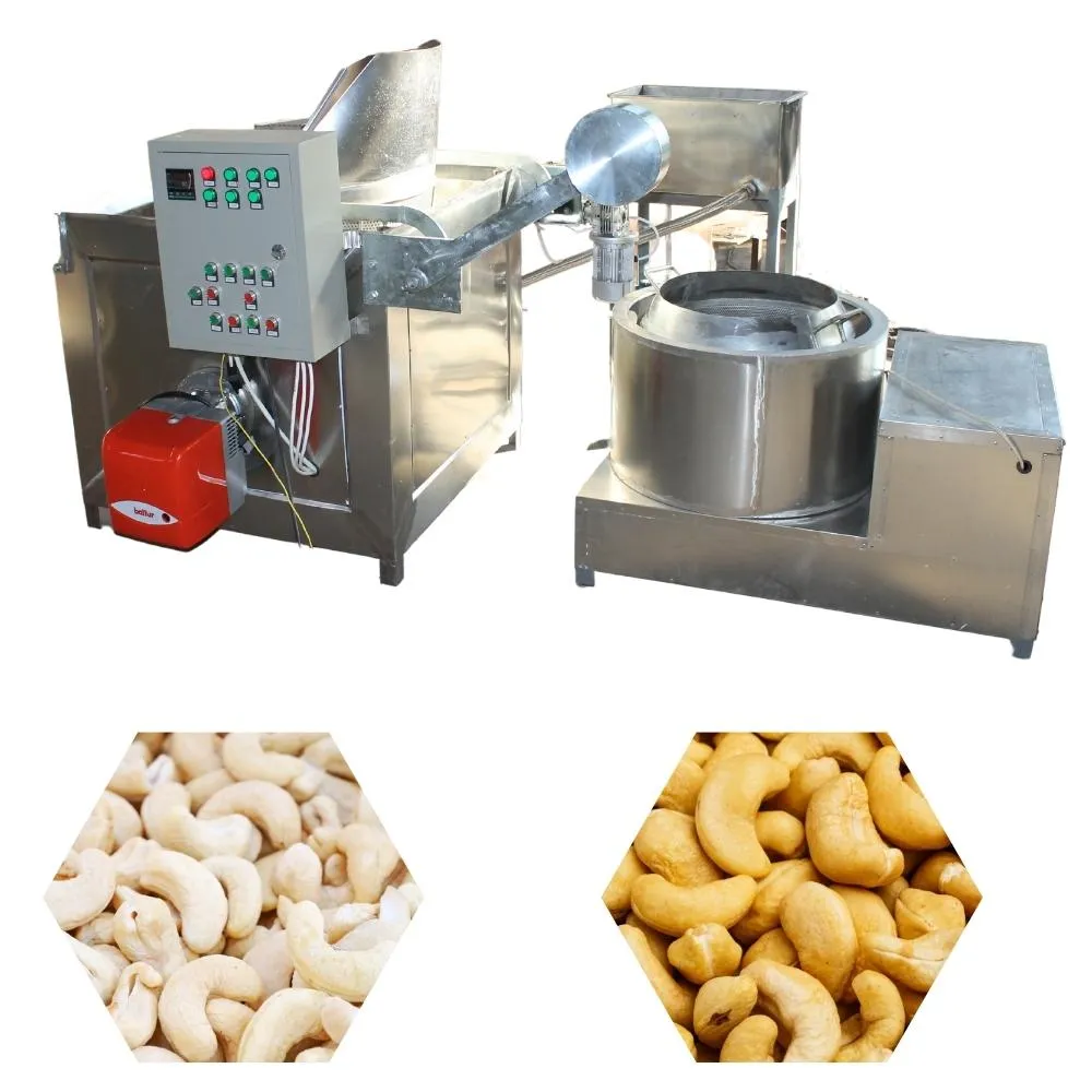 nuts frying machine