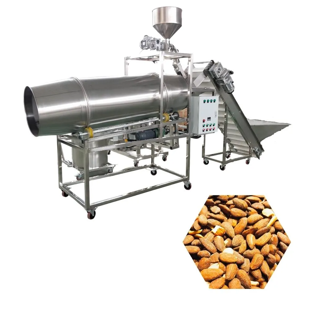 rotary drum flavouring machine